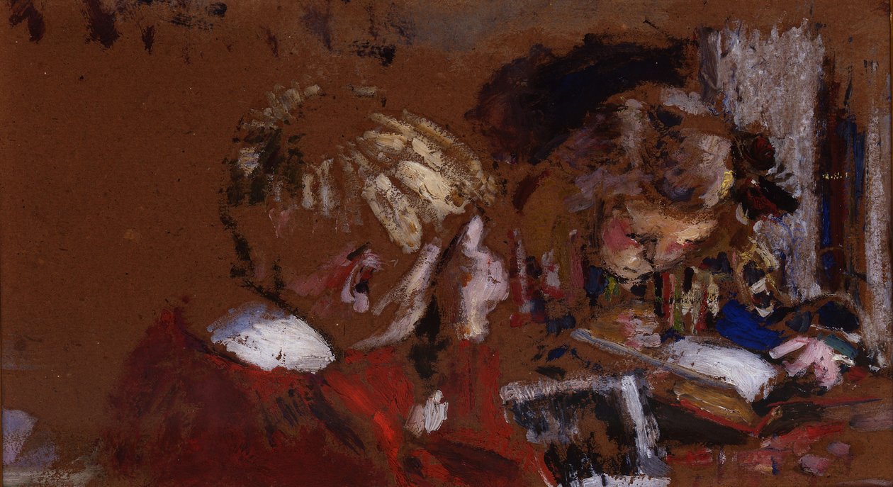 Barn som leser av Pierre Bonnard