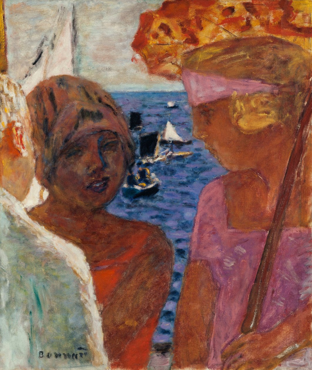 Samtale i Arcachon, 1926-1930. av Pierre Bonnard