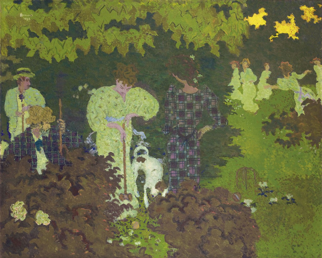 Krokket, 1892 av Pierre Bonnard