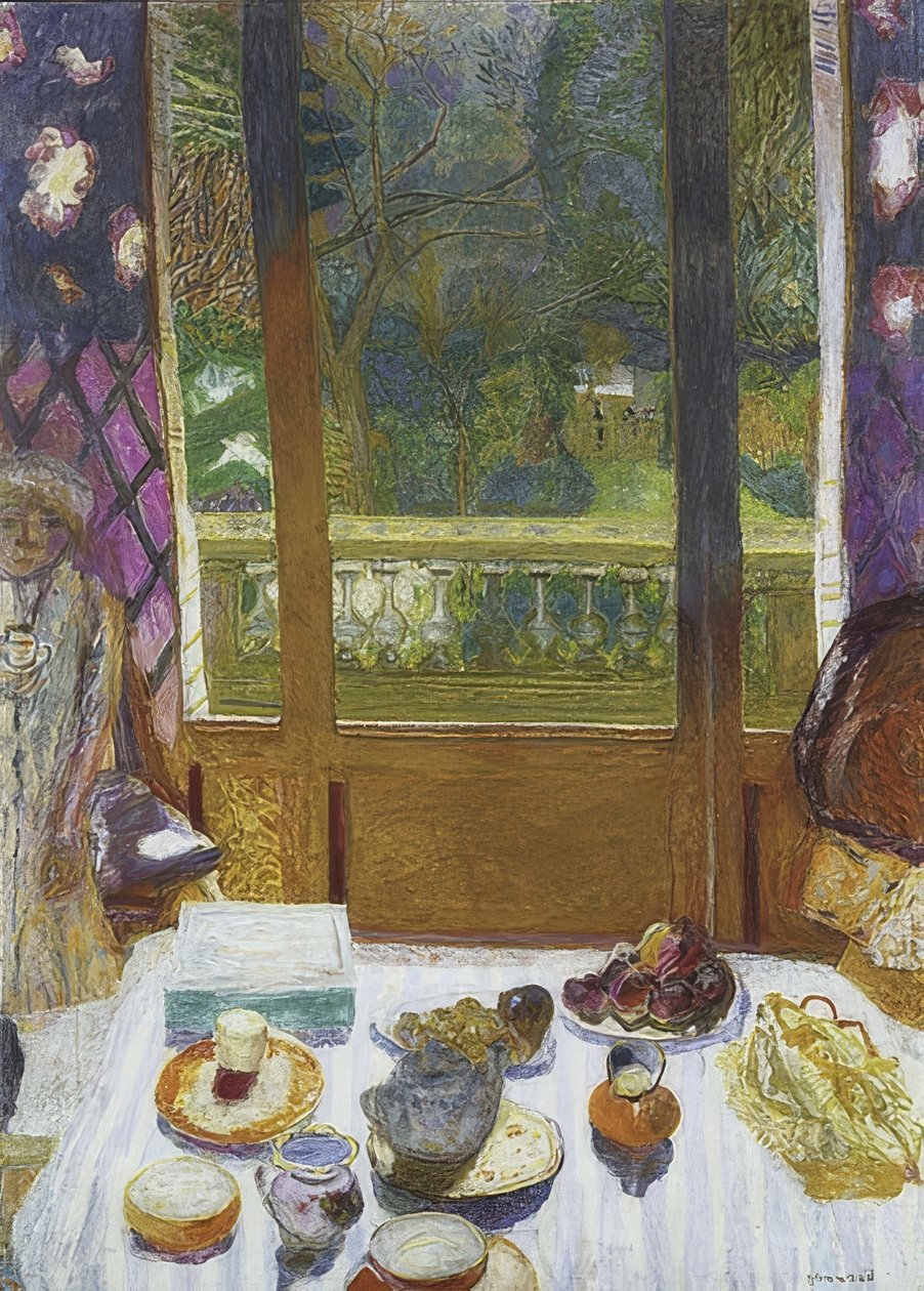 Frokostrommet med utsikt over hagen. 1930-31 av Pierre Bonnard
