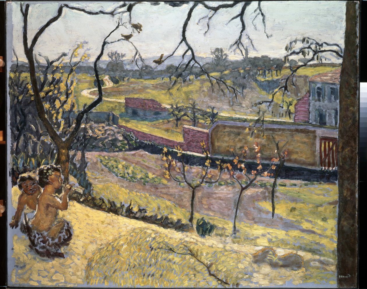 Begynnelsen av våren. Små fauner. Maleri av Pierre Bonnard (1867-1947) av Pierre Bonnard