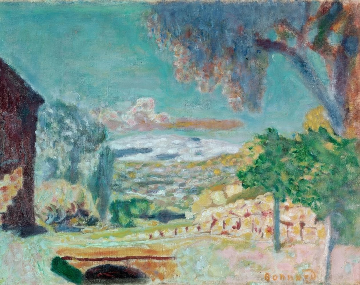 Den lille broen av Pierre Bonnard