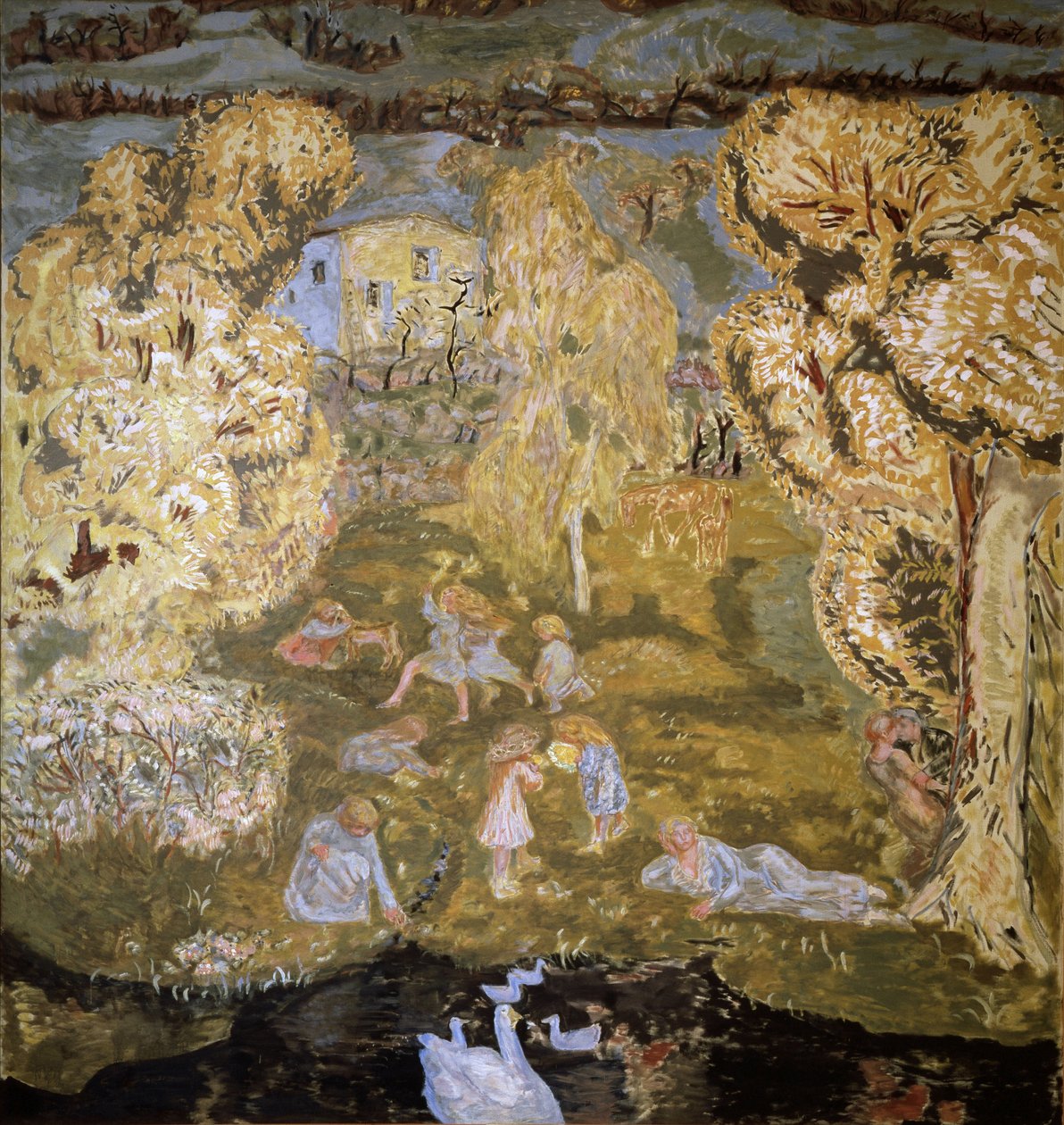 Tidlig vår på landet. 1912 (olje på lerret) av Pierre Bonnard