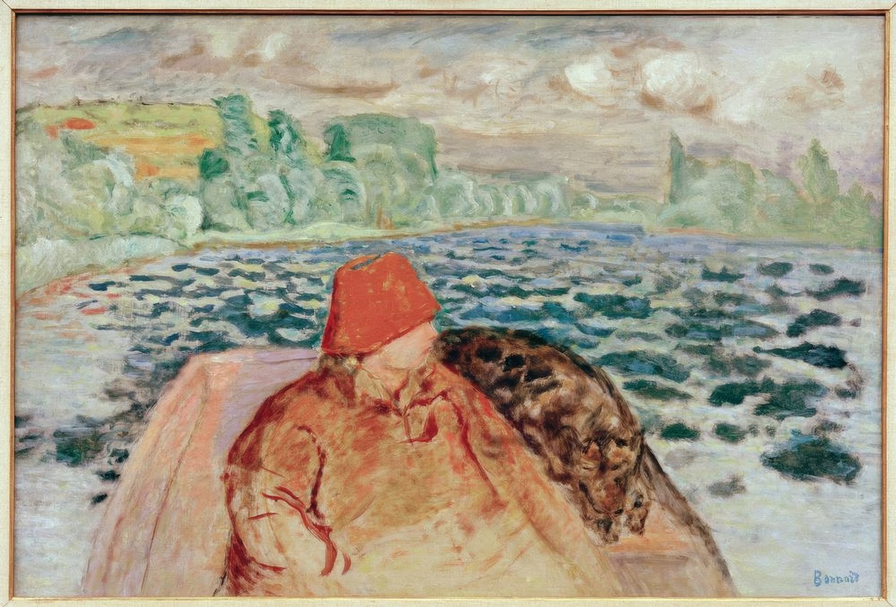 Med kano av Pierre Bonnard