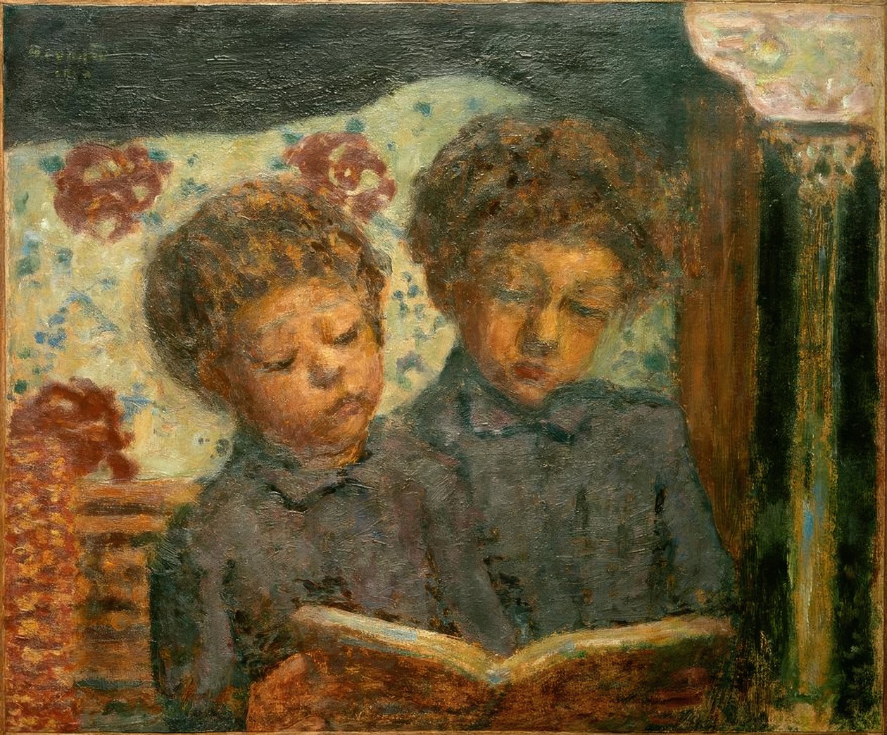 Barn som leser (Charles og Jean Terrasse av Pierre Bonnard