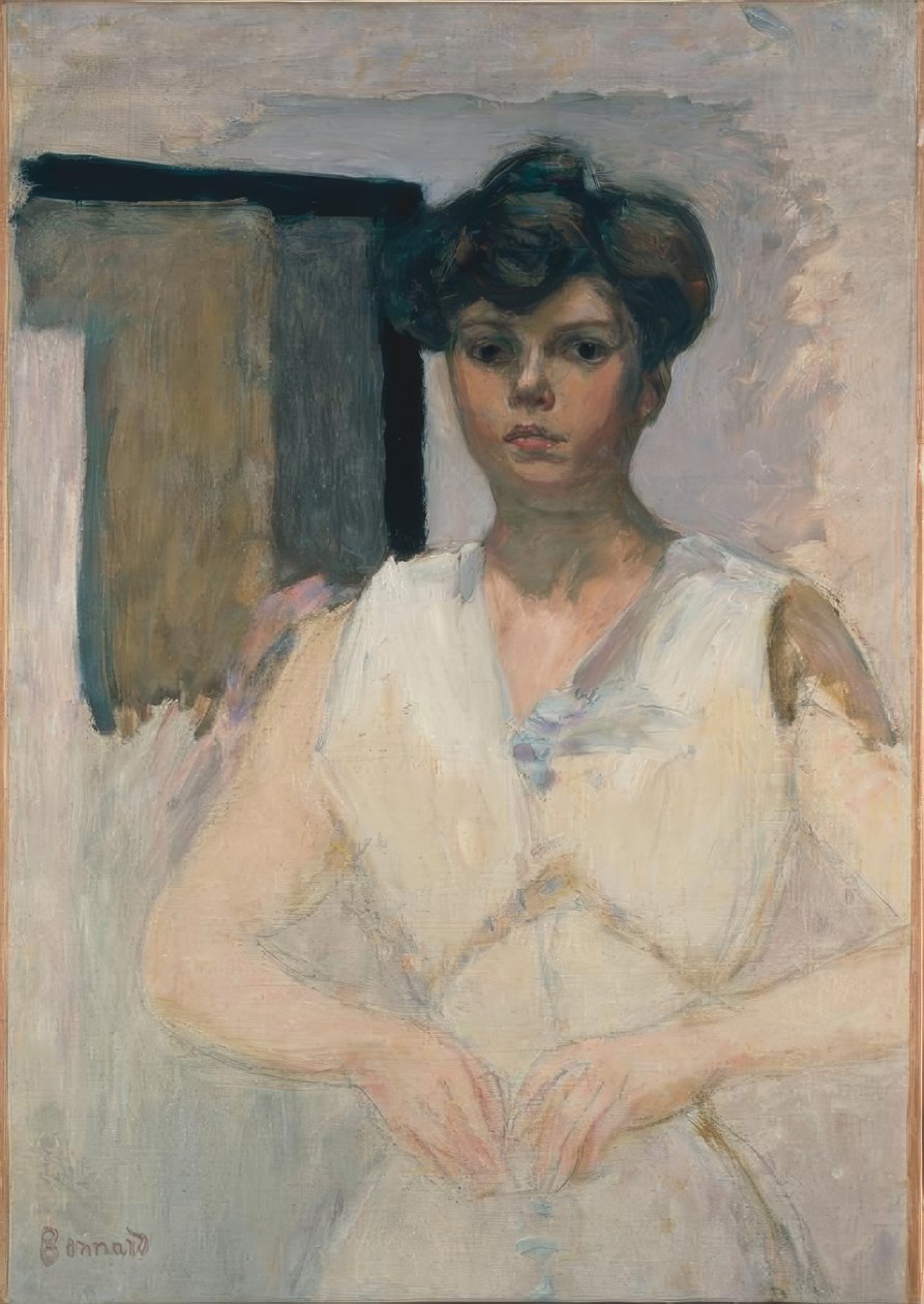 Kvinne kler seg av Pierre Bonnard