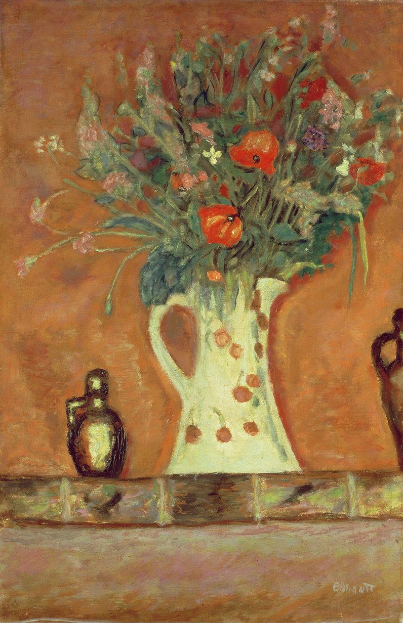 Blomster på en kappe av Pierre Bonnard