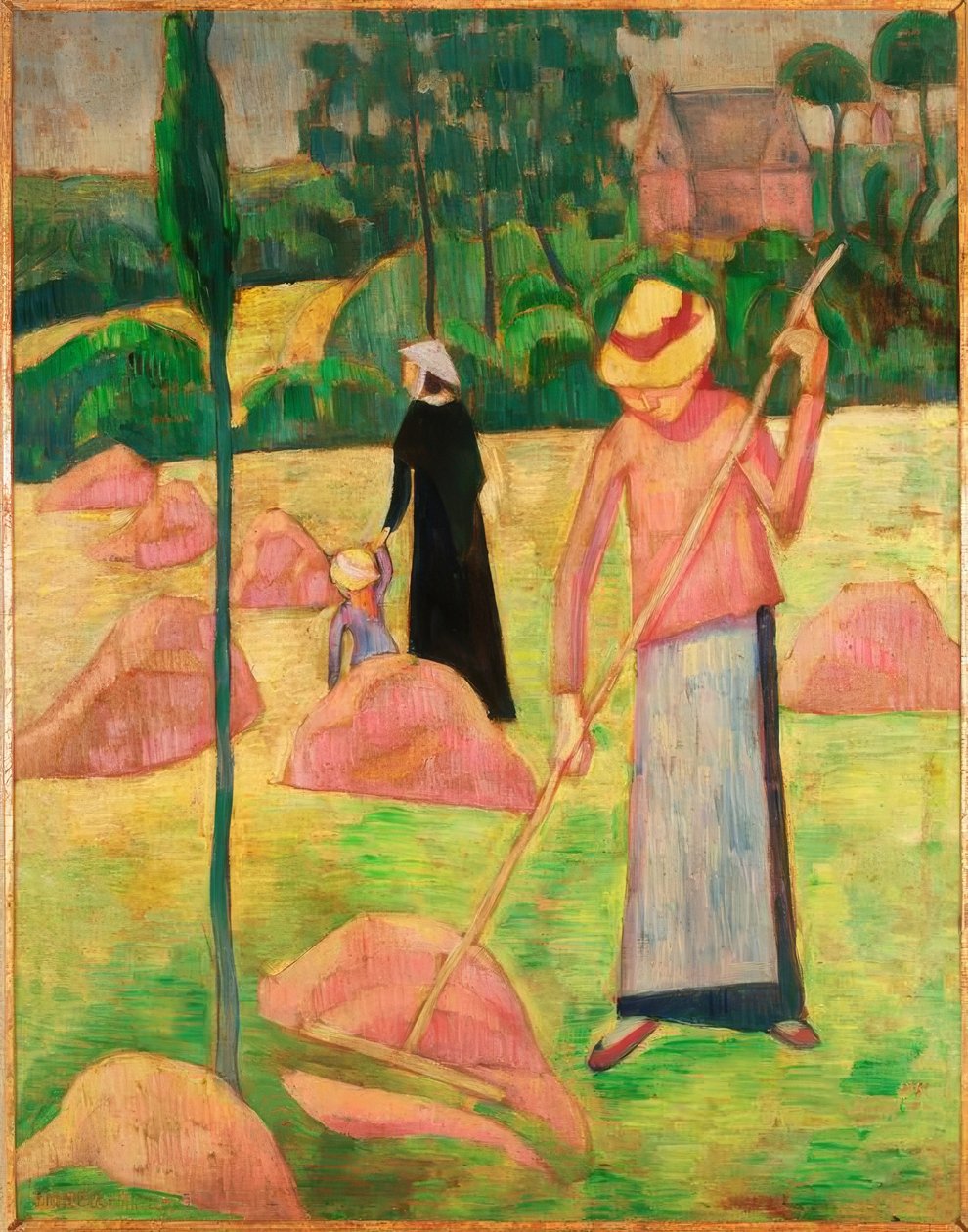 Kvinne med rake av Pierre Bonnard