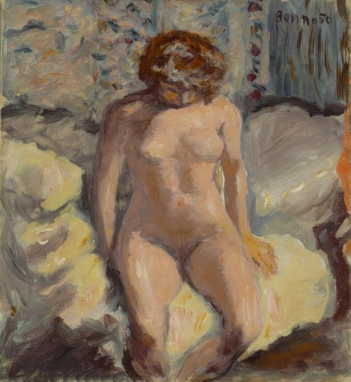 Kvinnelig handling av Pierre Bonnard
