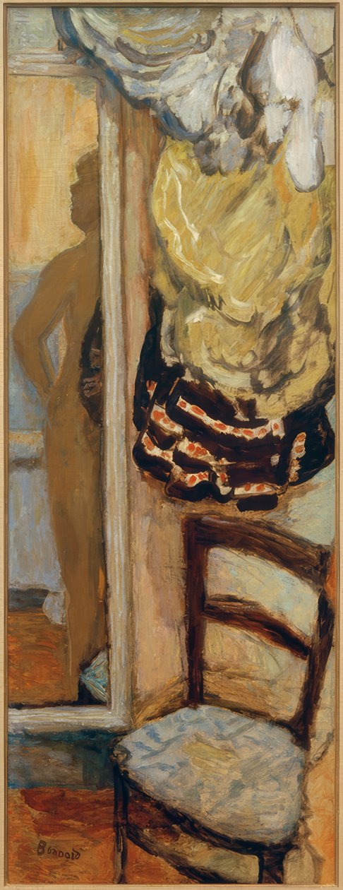 Naken i speilet av Pierre Bonnard