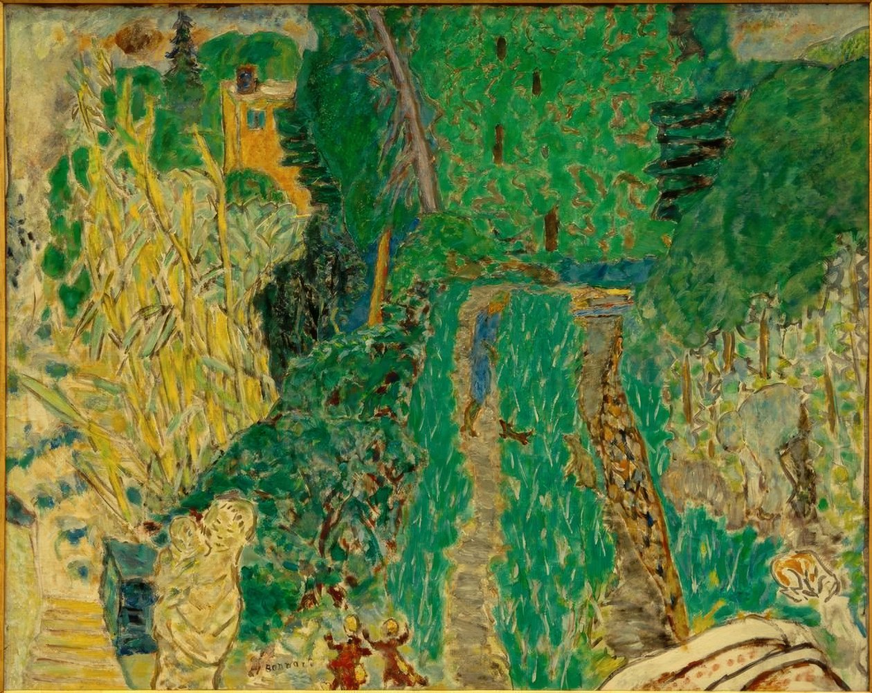 Hage ved den lille brua av Pierre Bonnard
