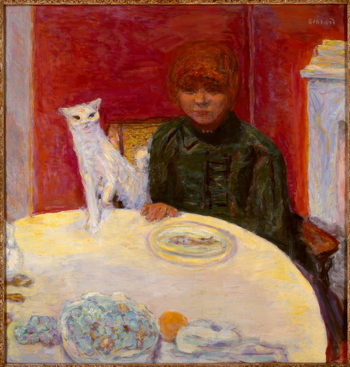 Kvinnen med katten eller den krevende katten av Pierre Bonnard
