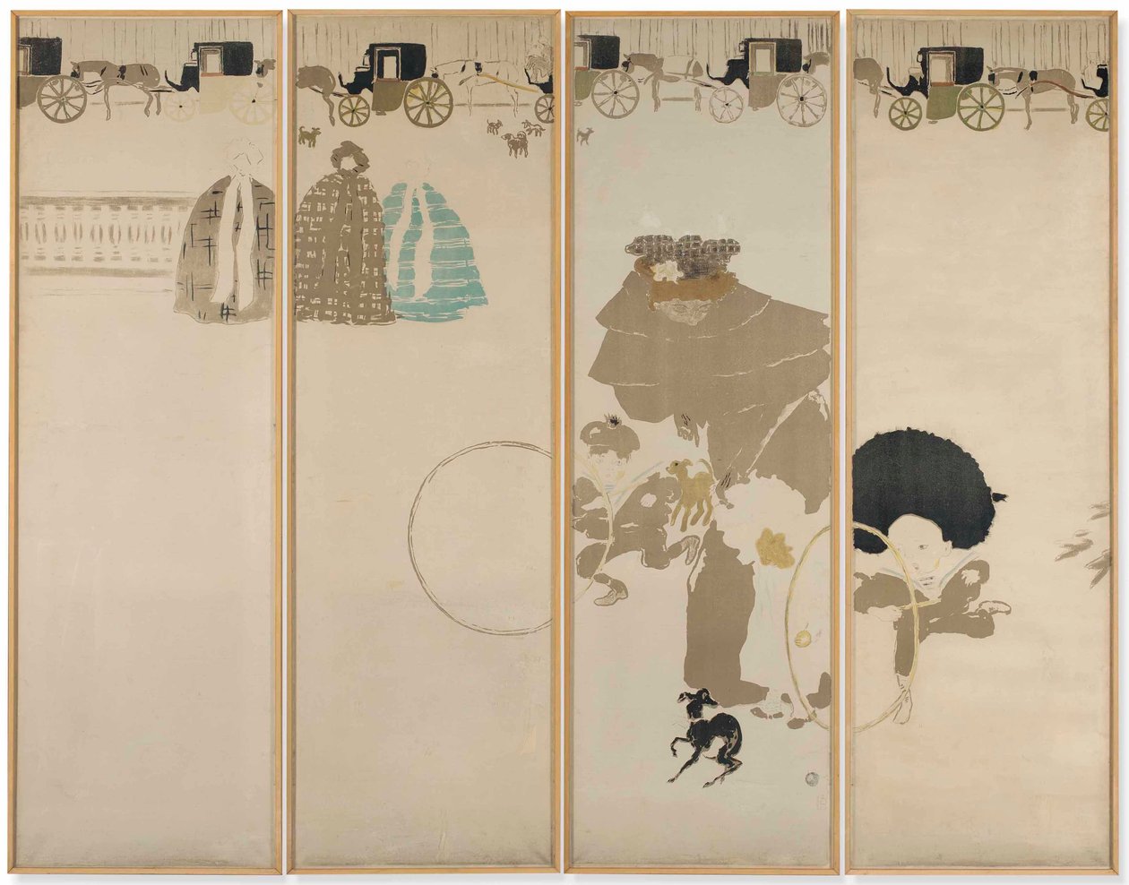 Sykepleiervandringen, vognfris av Pierre Bonnard