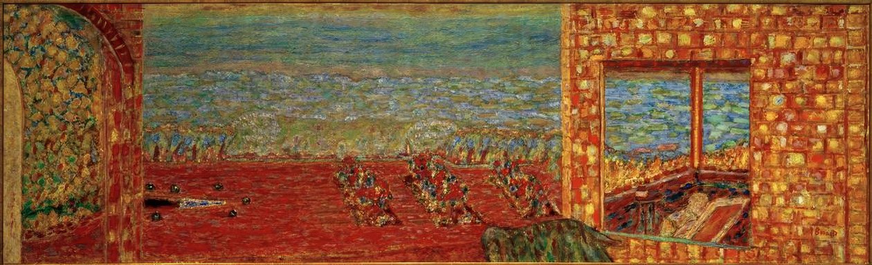 Den solrike terrassen av Pierre Bonnard