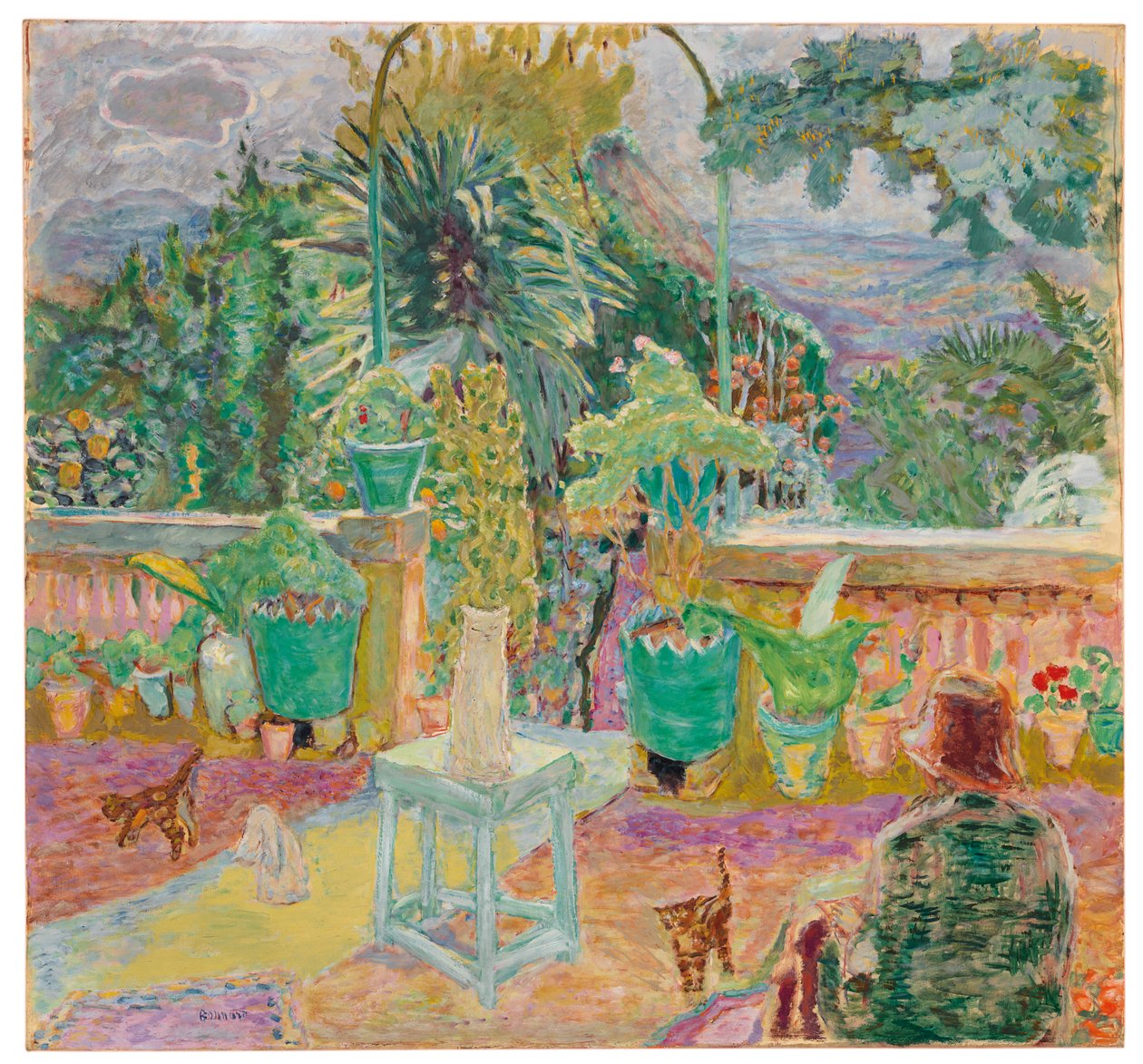 The Terrace eller En terrasse i Grasse av Pierre Bonnard
