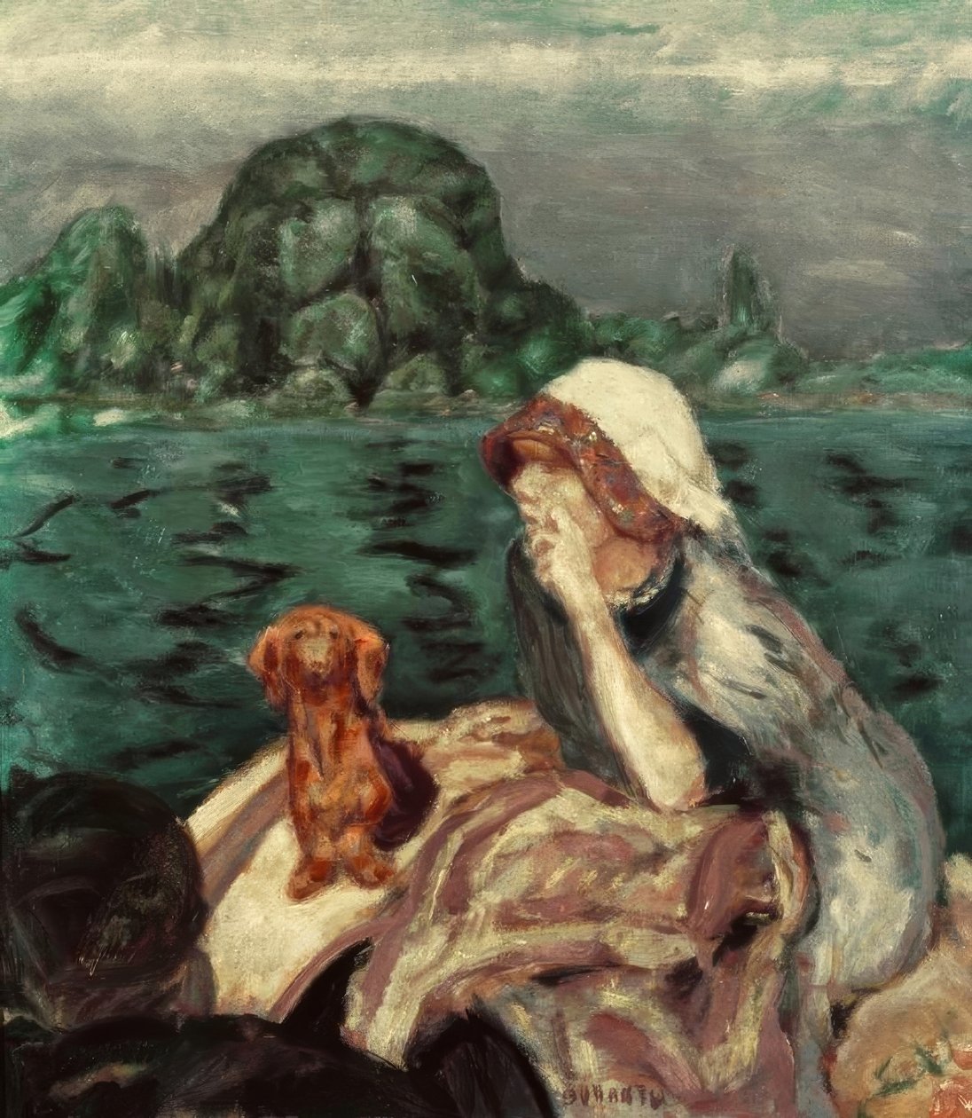 Båtturen til Vernon. Fru Bonnard av Pierre Bonnard