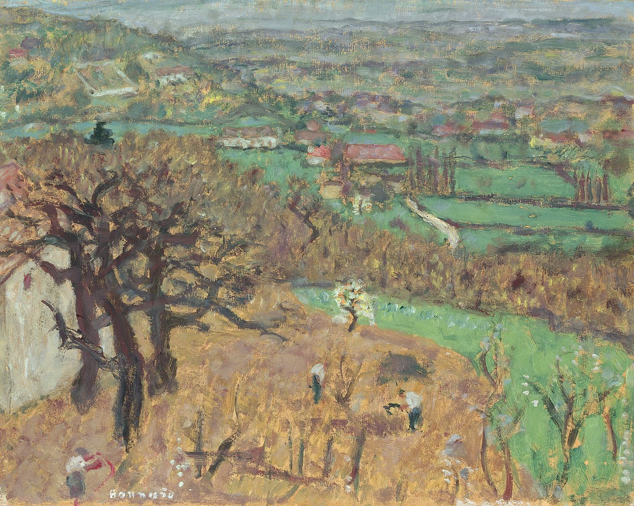 Landskap i Dauphine, ca. 1899 av Pierre Bonnard
