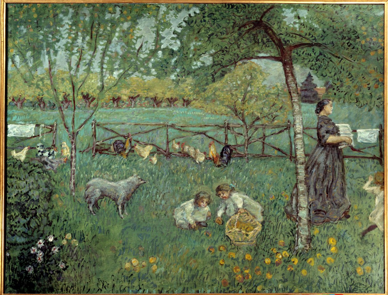 Le grand jardin Maleri av Pierre Bonnard (1867-1947) 1894 Søn. 1,68x2,2m Paris, Musee d