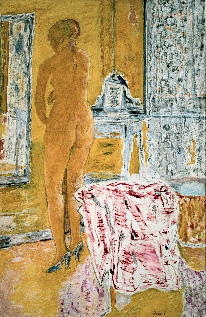 "Den store gule naken" av Pierre Bonnard