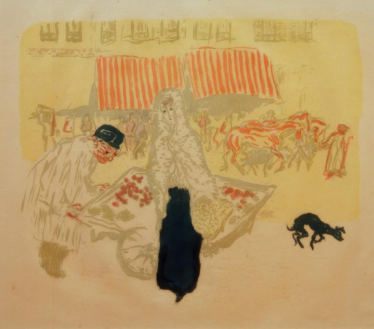 De fire årstidenes kjøpmann (Gemüsehändler) av Pierre Bonnard