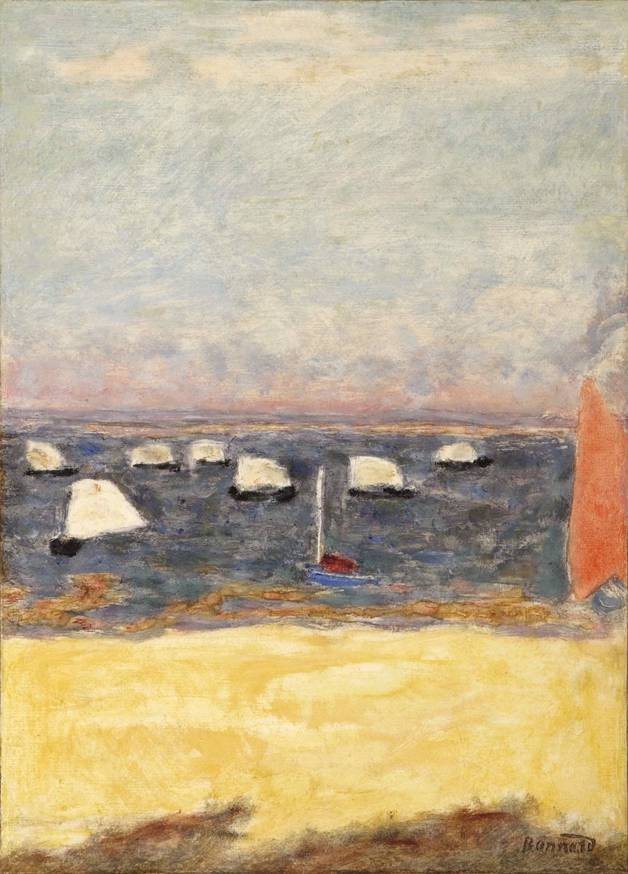 Les Voiliers, regattaer, ca 1932. av Pierre Bonnard