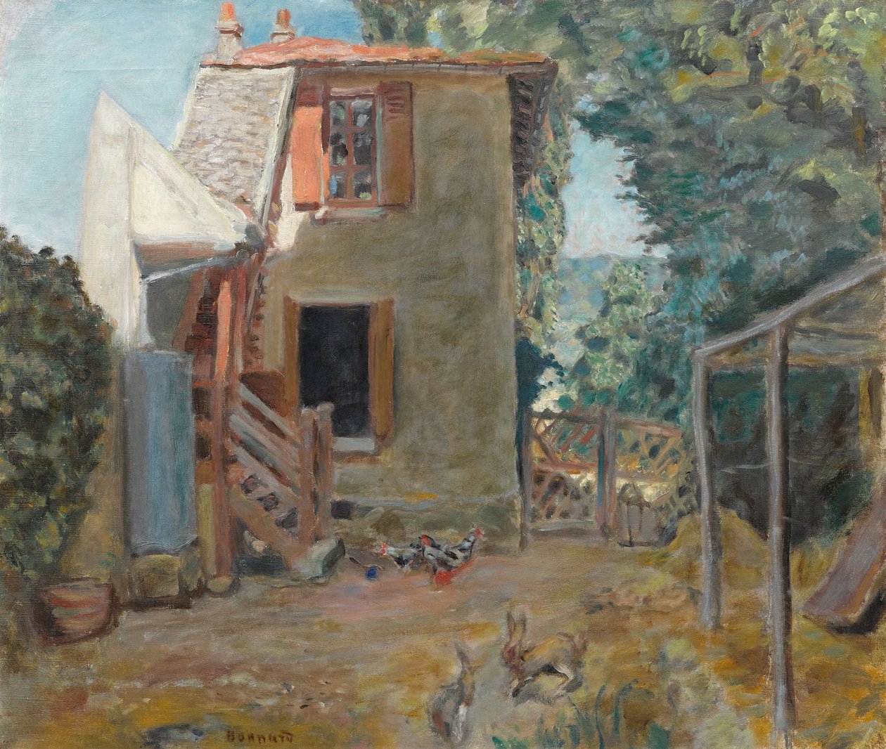 House of the Mother of the Painter Roussel at L'Étang-La-Ville / The Country House, ca. 1903 (olje på lerret) av Pierre Bonnard