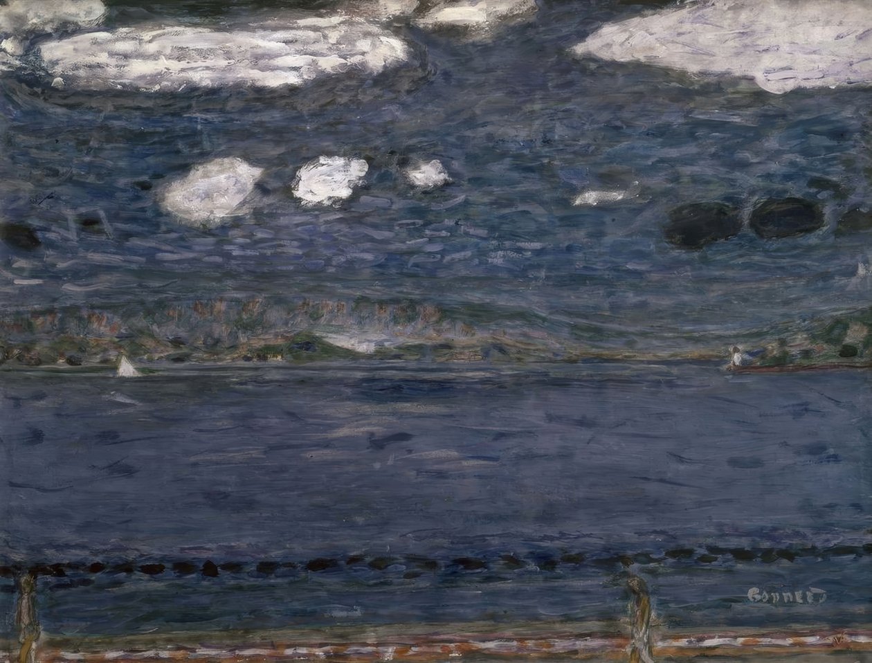 Middelhavet – 1941/44 – 48,3 × 63,2 cm – gouache og blyant på papir av Pierre Bonnard