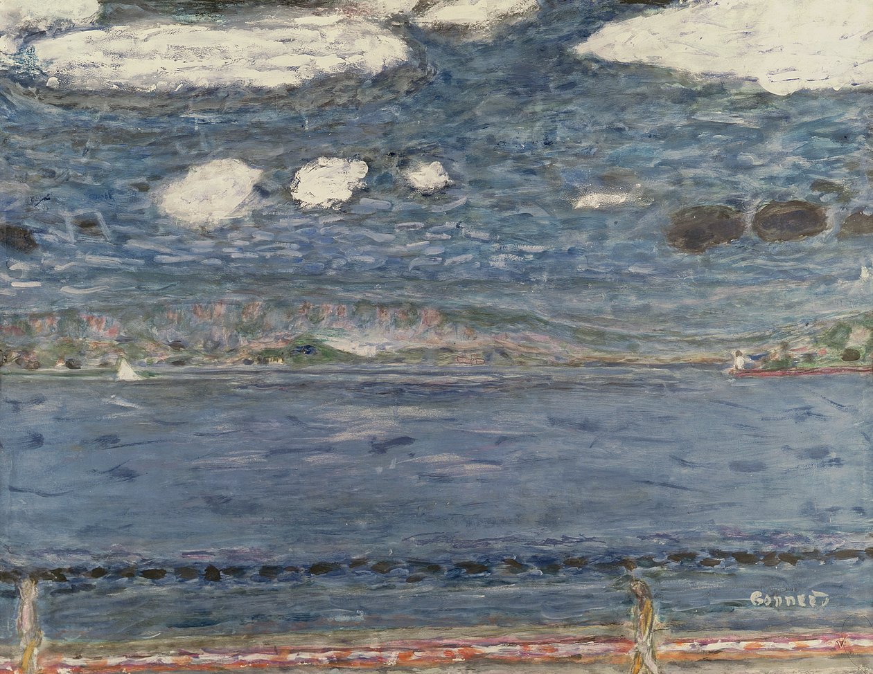 Middelhavet, ca. 1941-44 (gouache og blyant på papir) av Pierre Bonnard