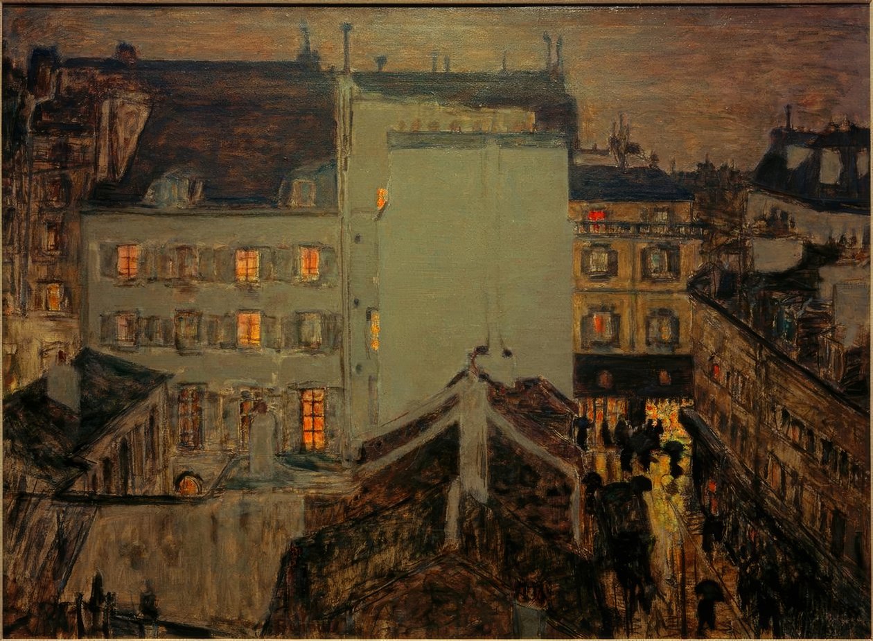Montmartre i regnet eller Rue Tholozé av Pierre Bonnard