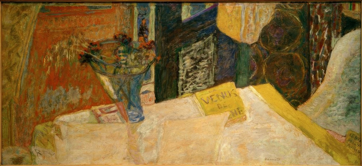 Stilleben med en bukett blomster (La Venus de Cyrene) s av Pierre Bonnard