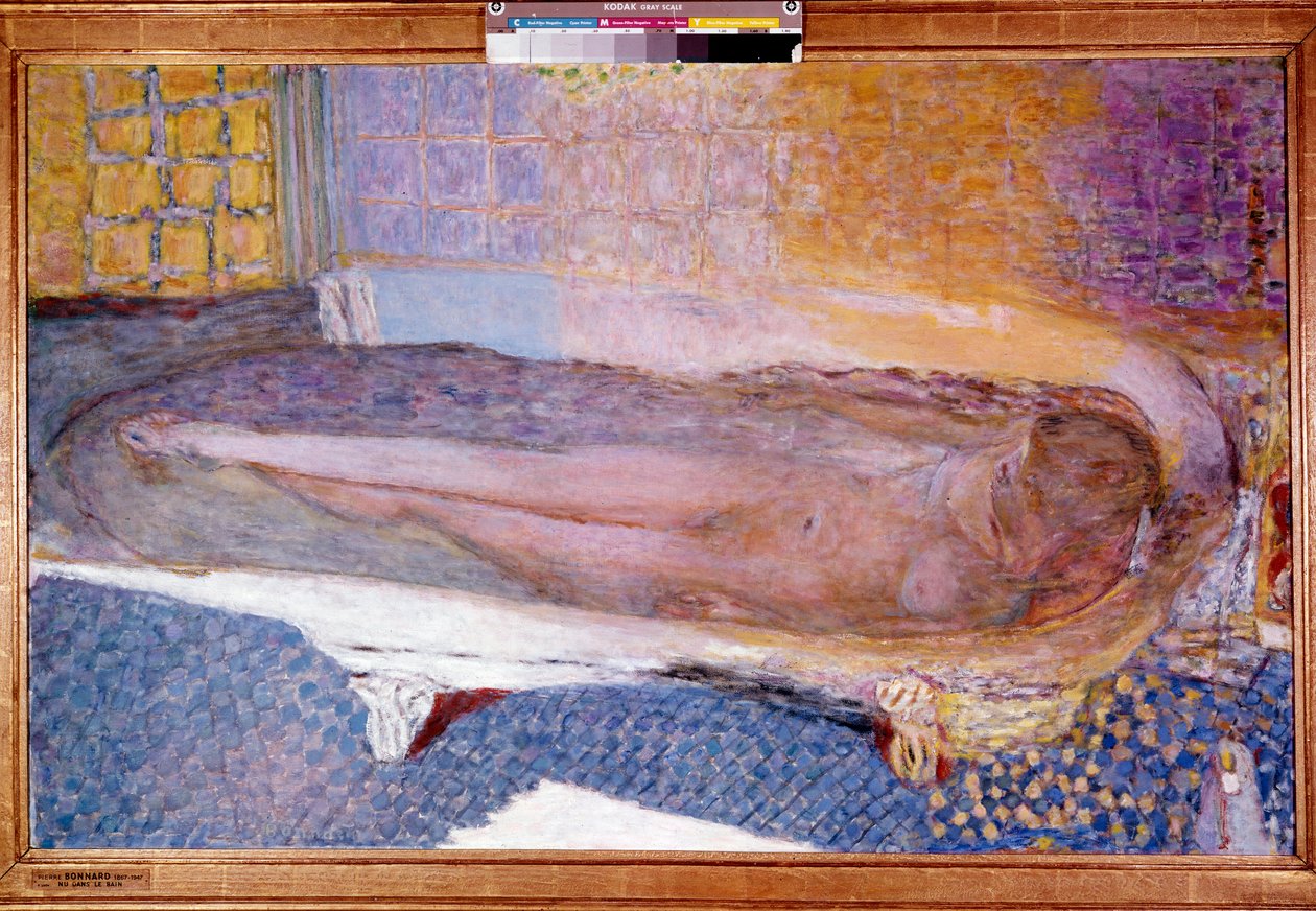 Naken i badekaret av Pierre Bonnard