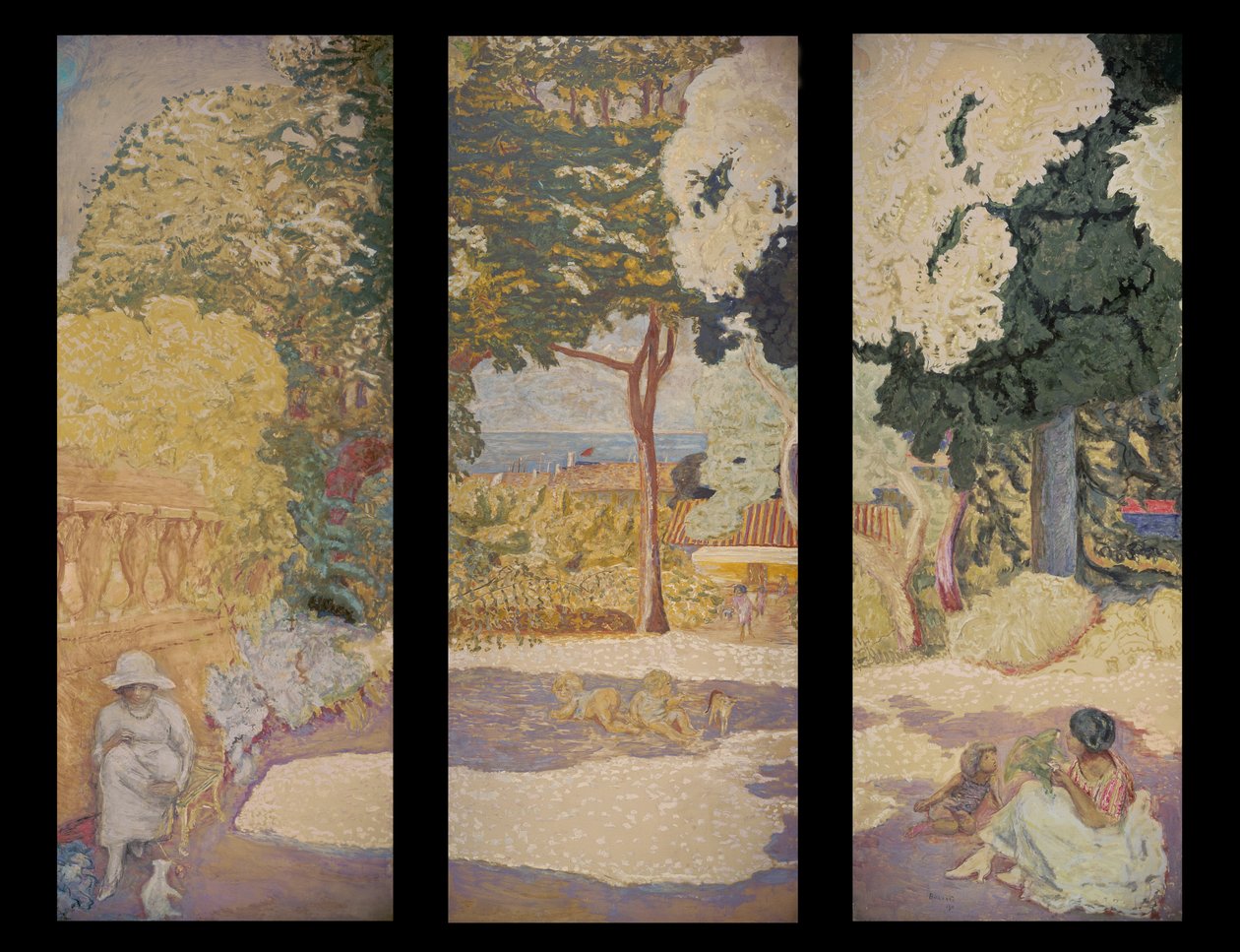 Ved Middelhavet (triptyk) av Pierre Bonnard