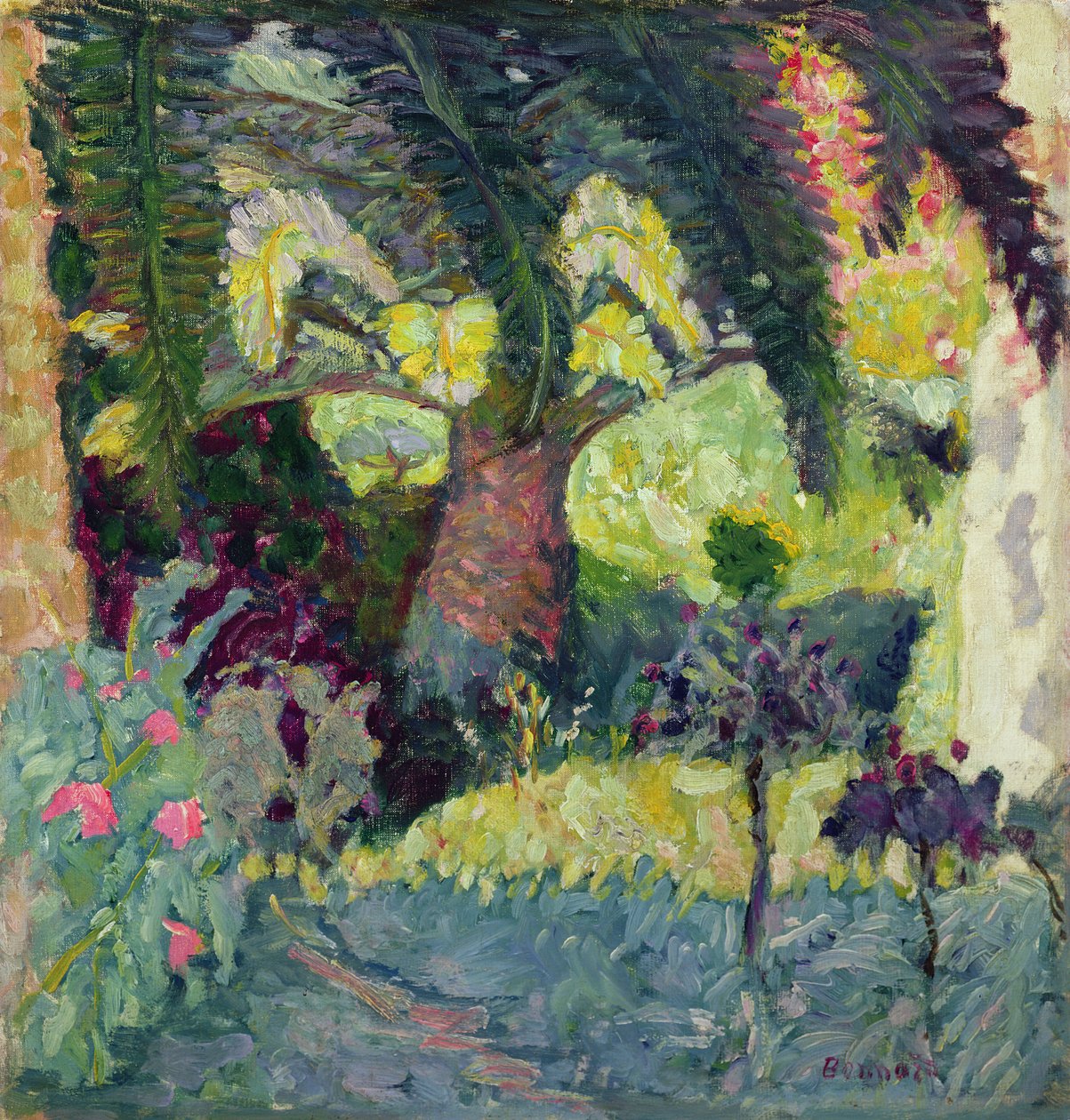 Palmetrær på Le Cannet, 1924 av Pierre Bonnard