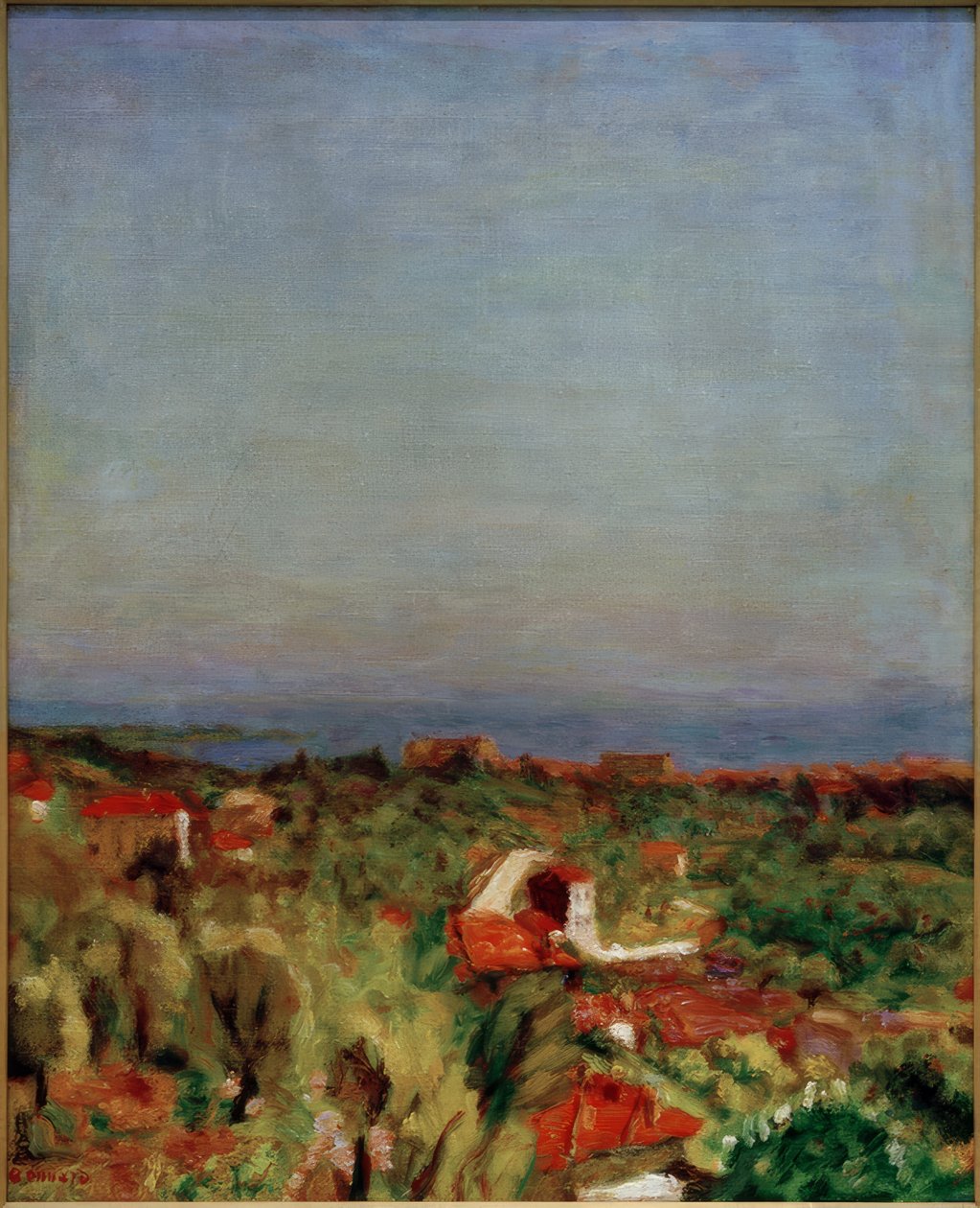 Middelhavslandskap (Le Cannet) av Pierre Bonnard