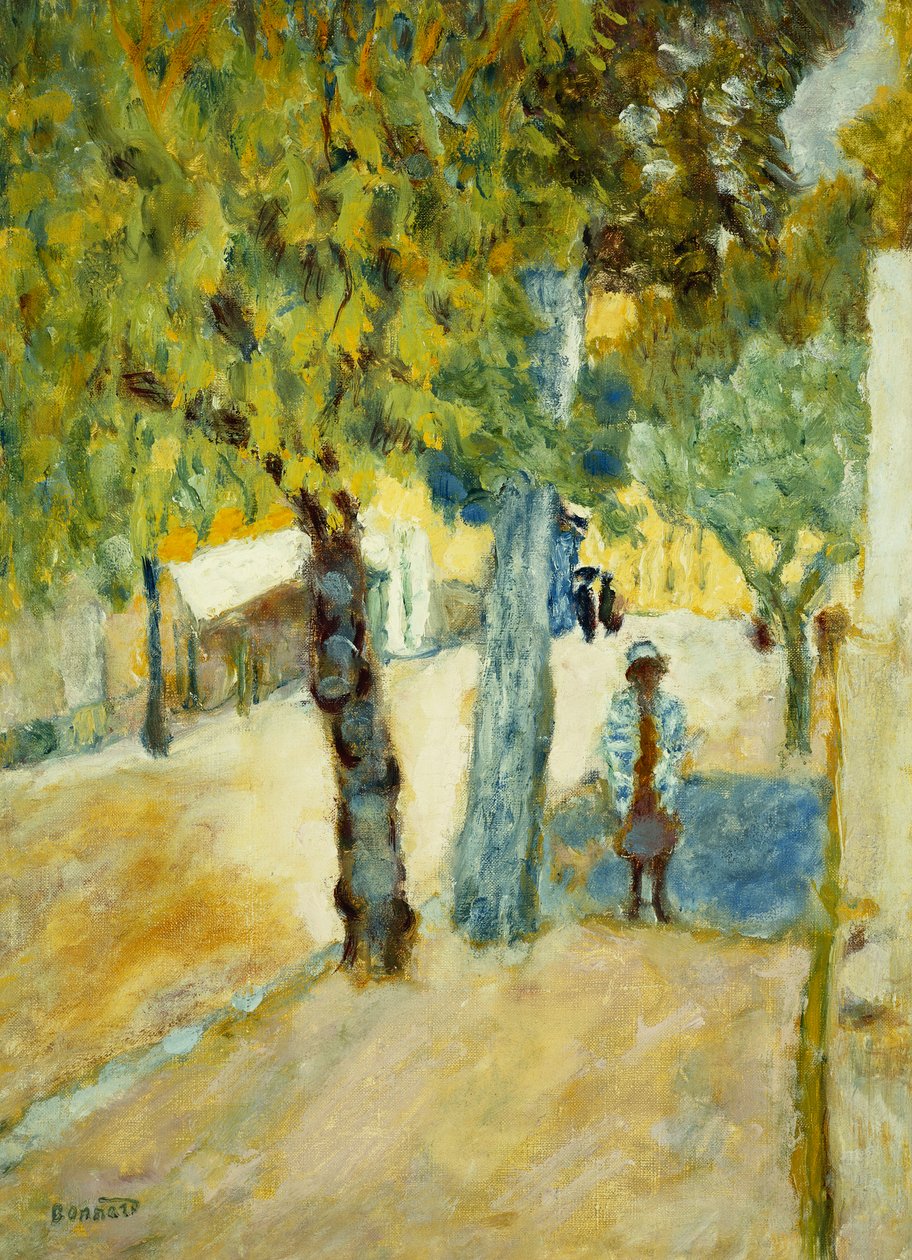 Folk i gaten; Figures in the Street, ca. 1925 (olje på lerret) av Pierre Bonnard