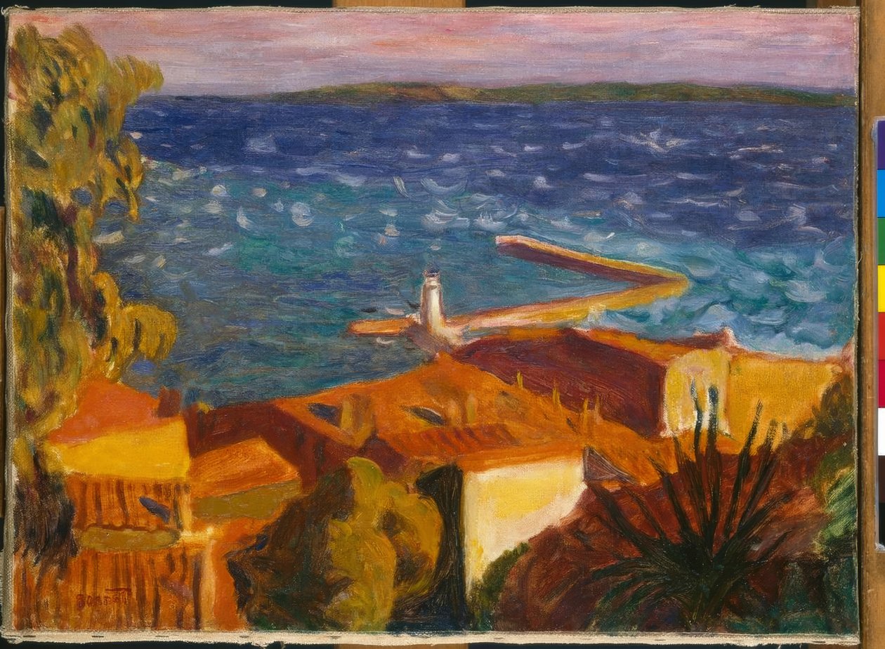 Liten middelhavshavn av Pierre Bonnard