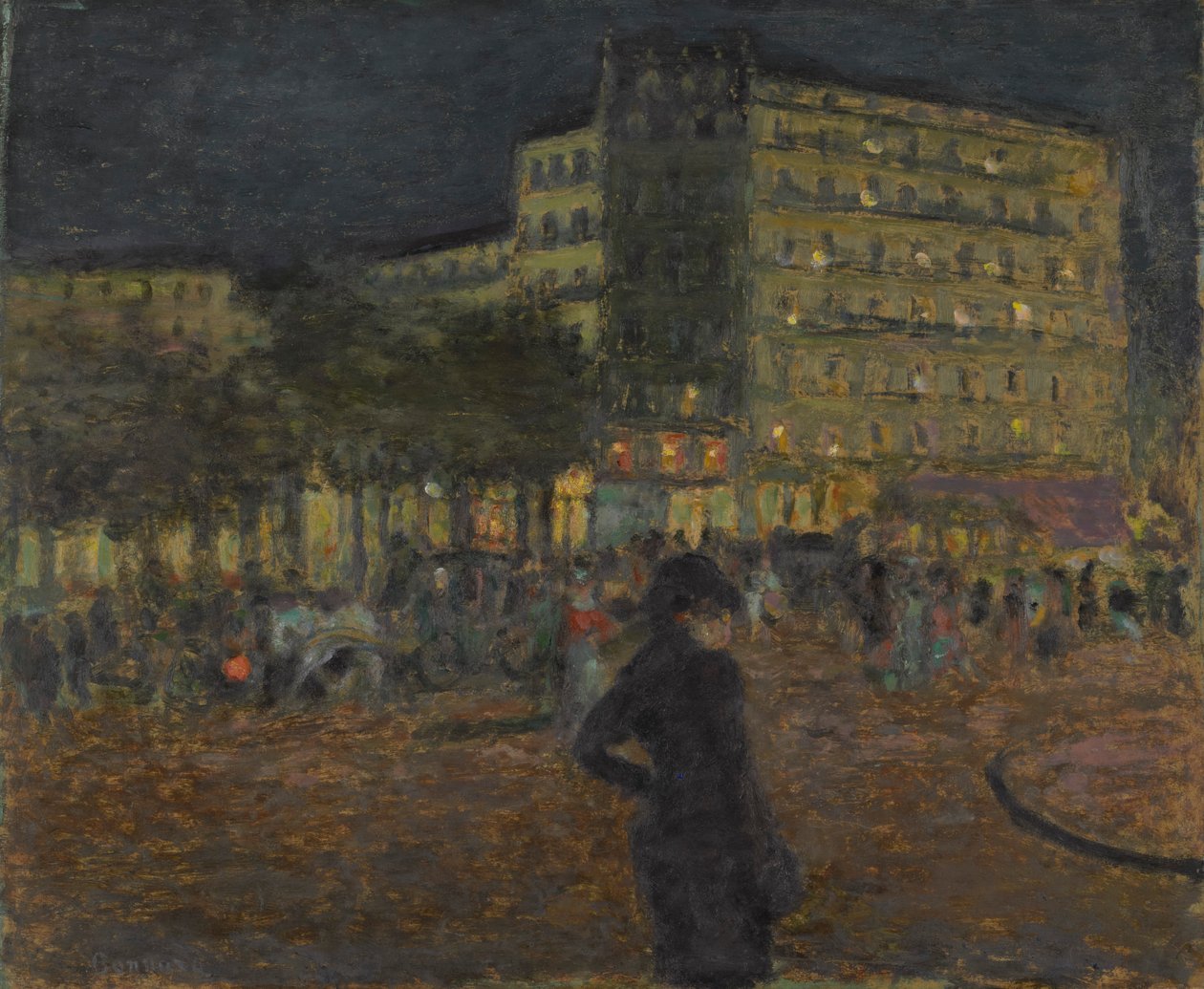 Plasser Pigalle om natten av Pierre Bonnard