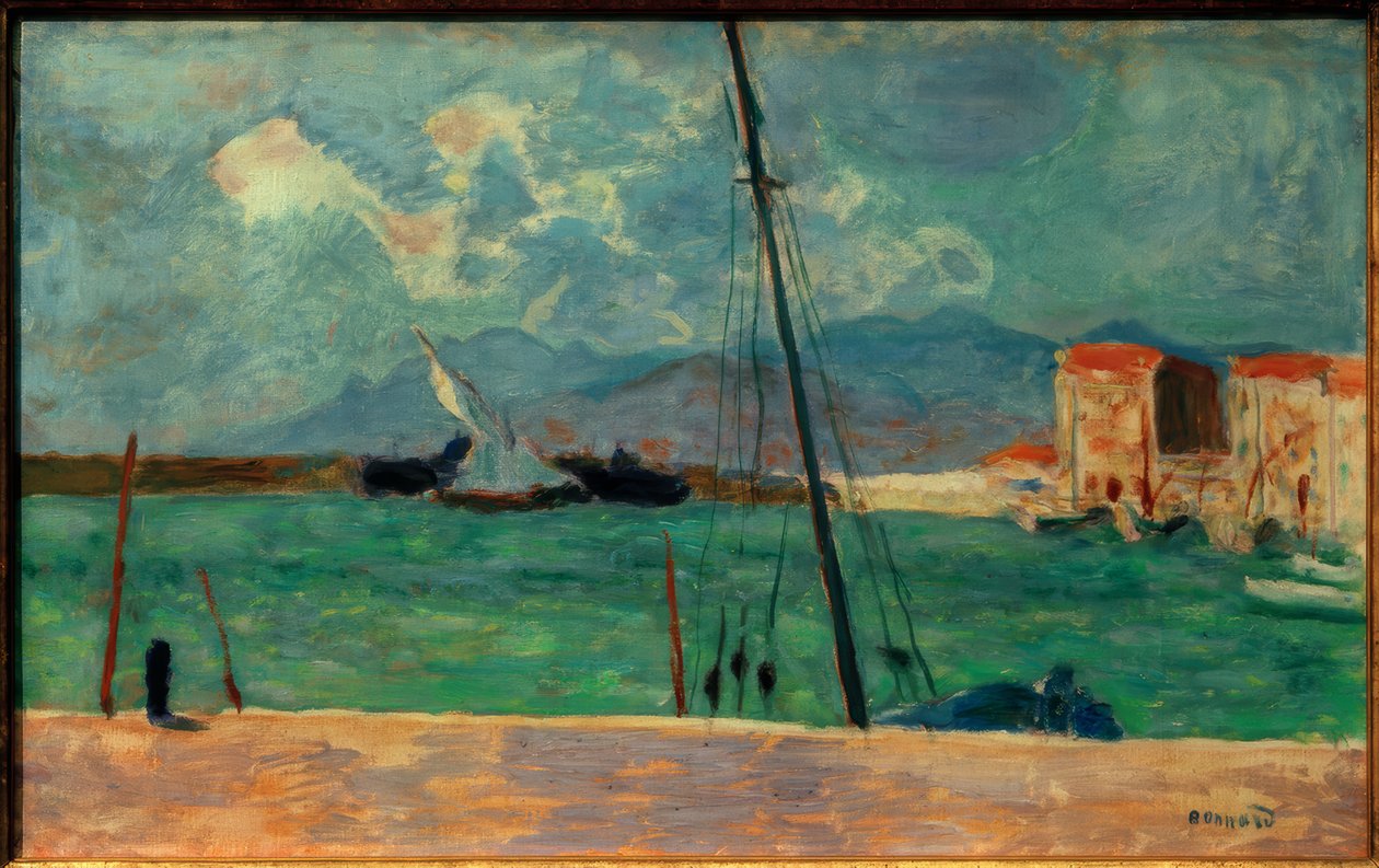 Havnen i Cannes eller Det latinske seilet av Pierre Bonnard