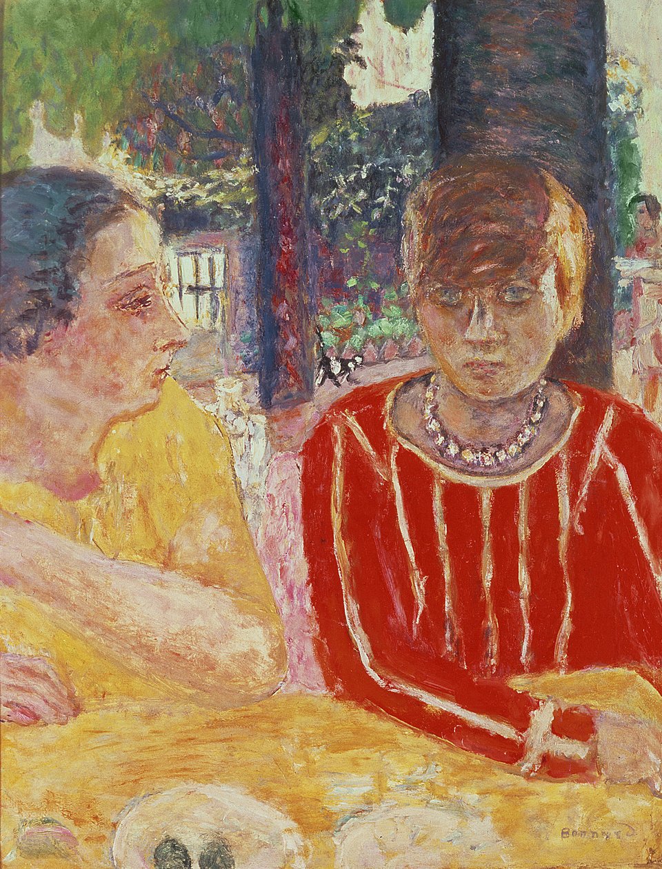 Portrett av Madame Reine Natanson og Marthe Bonnard, 1928 av Pierre Bonnard