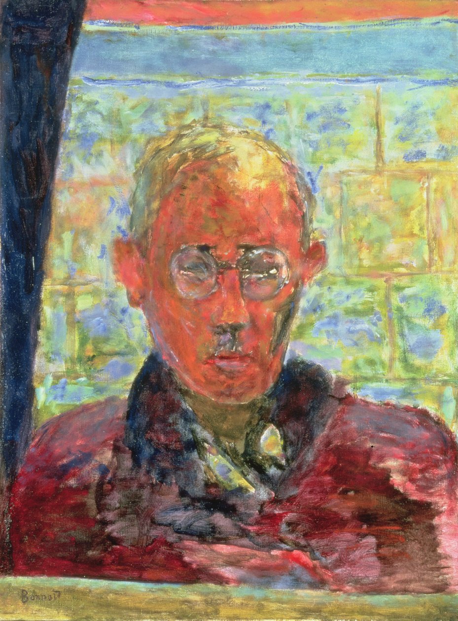 Portrett av maleren i en rød morgenkåpe, 1943 av Pierre Bonnard
