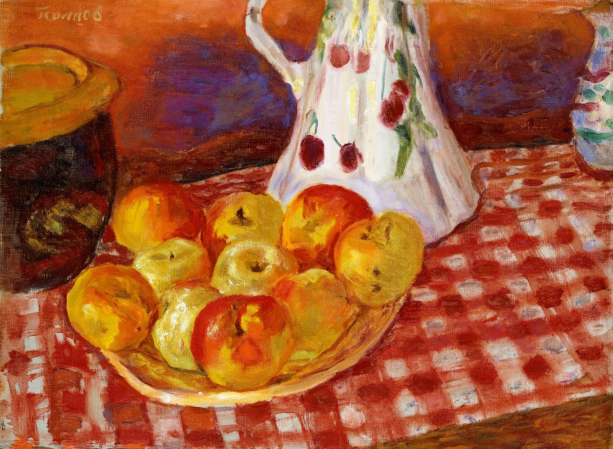 Røde og gule epler av Pierre Bonnard