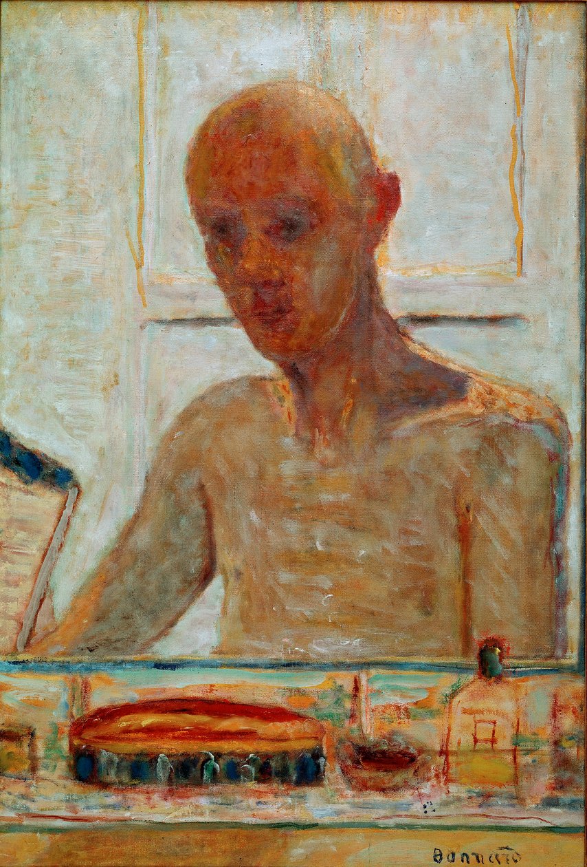 Selvportrettmaleri av Pierre Bonnard (1867-1947) 20. århundres samling Madame Frank F. Gould av Pierre Bonnard