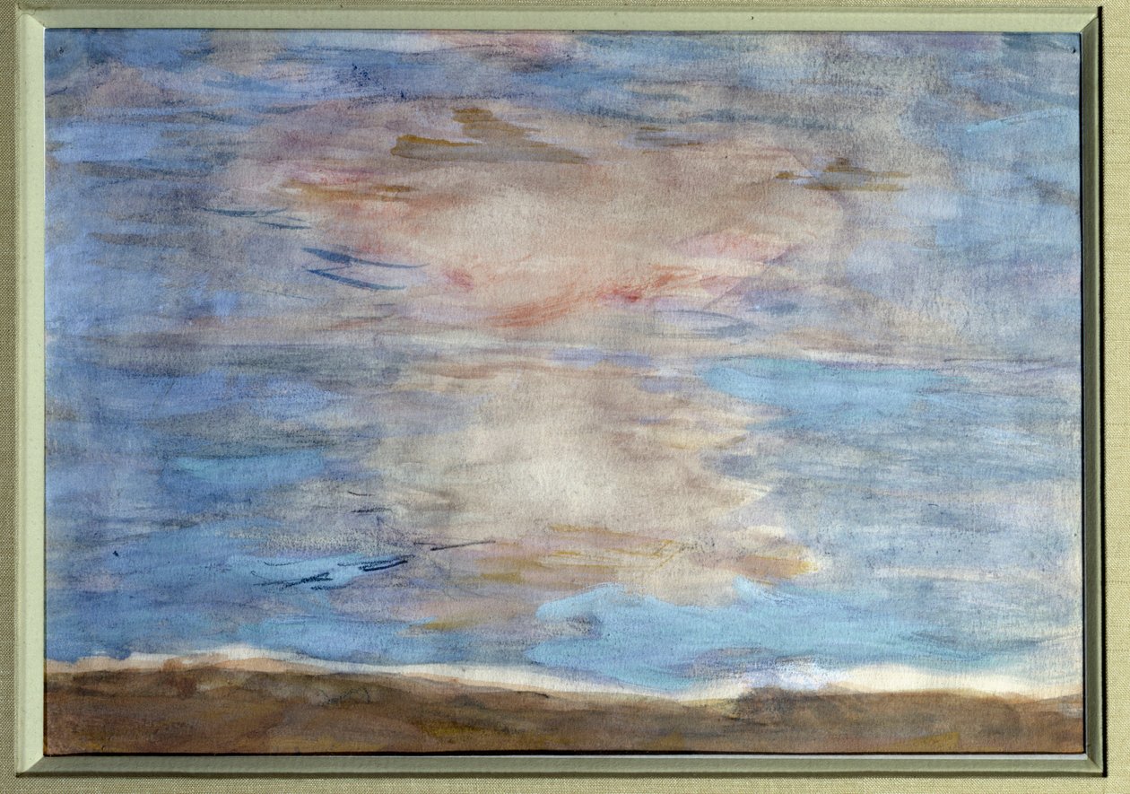 Himmel og hav-maleri av Pierre Bonnard (1867-1947) Privat samling fra 1900-tallet av Pierre Bonnard