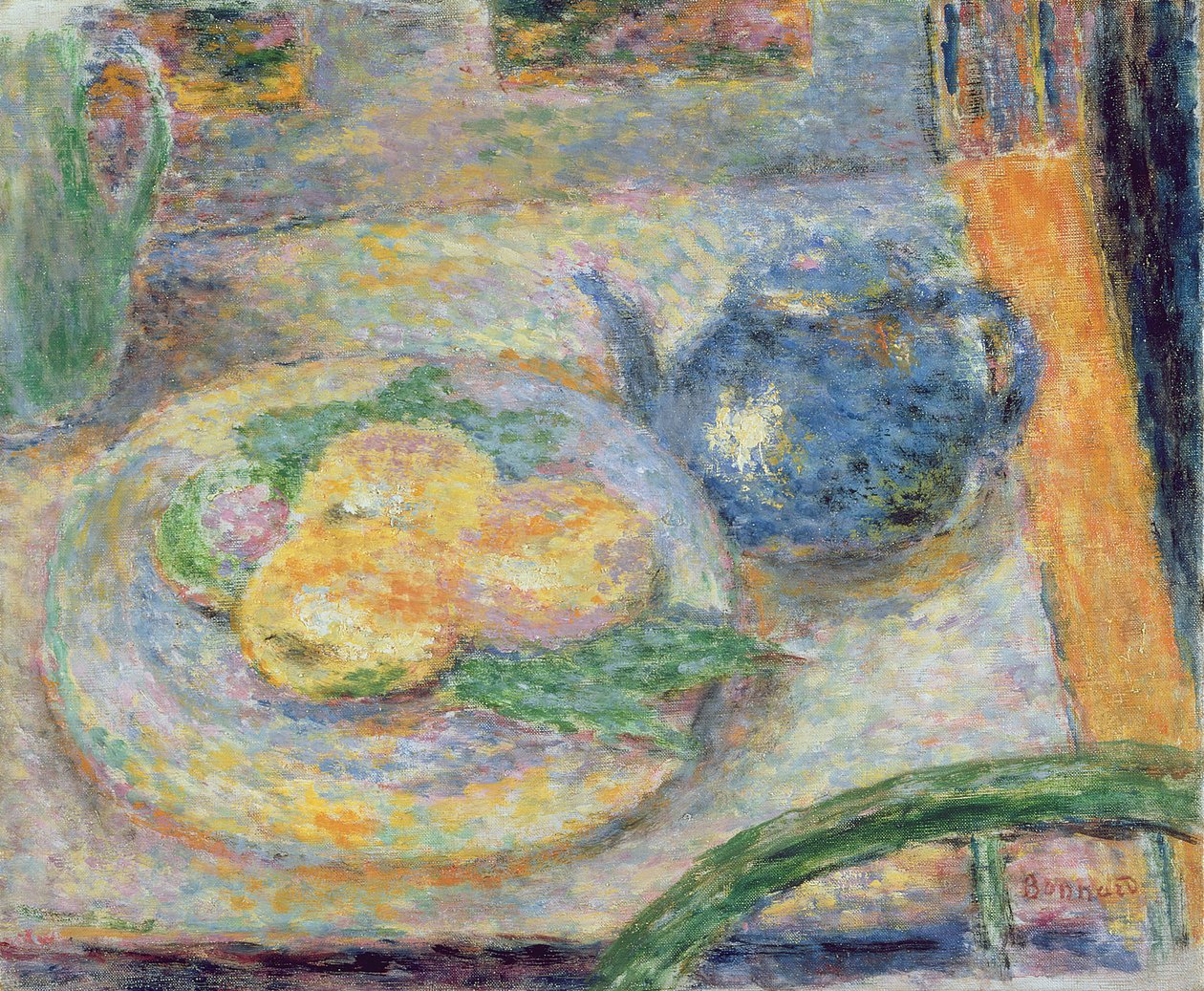 Stilleben med tekanne, 1936-37 av Pierre Bonnard