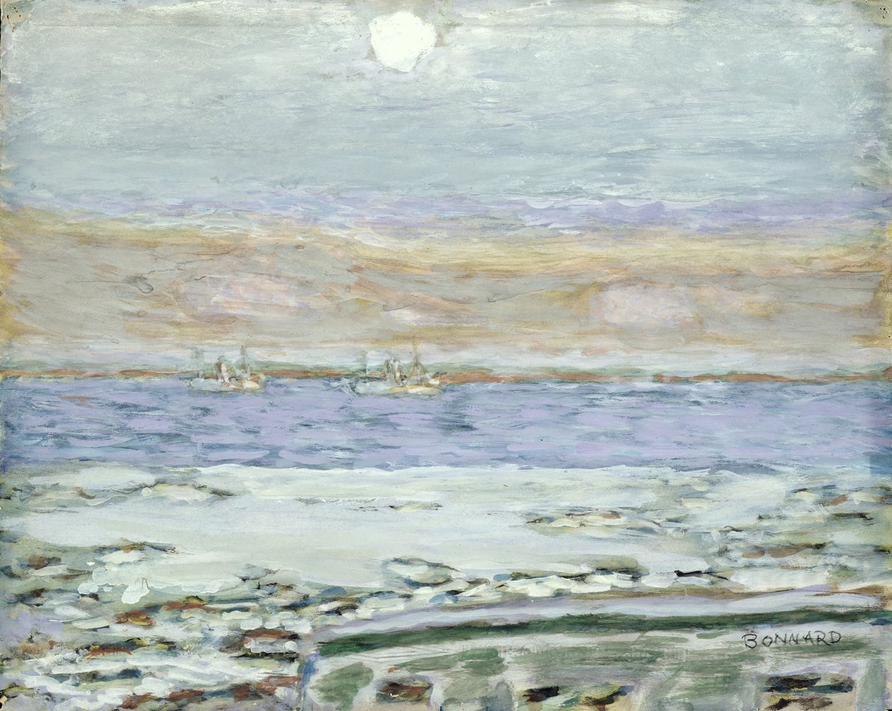 The Bay of Cannes, 1930-33 (gouache og wc på papir) av Pierre Bonnard