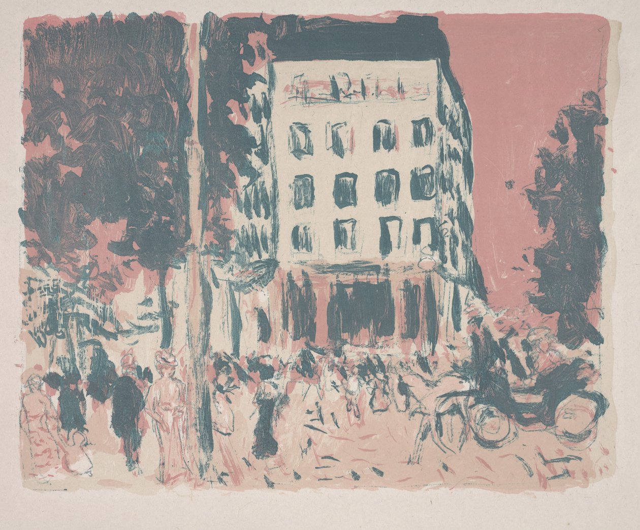 Boulevardene av Pierre Bonnard