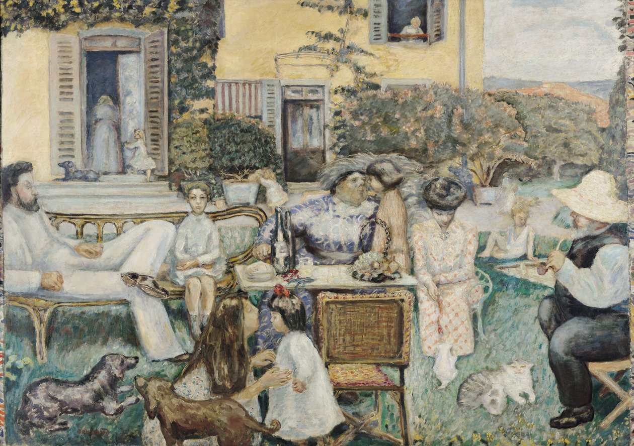 The Bourgeois Afternoon, eller The Terrasse Family av Pierre Bonnard