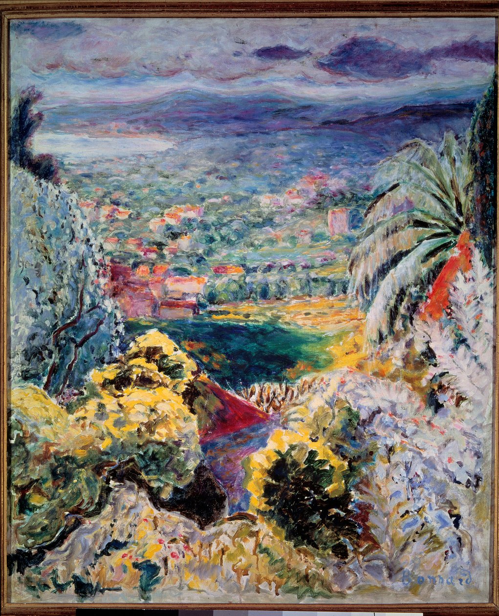 Cannet eller Cannes-bukten 1935 av Pierre Bonnard