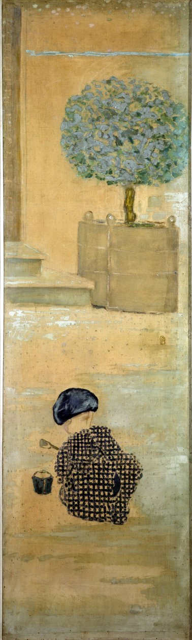 Barnet med et sandslott, eller barnet med en bøtte, 1894 av Pierre Bonnard