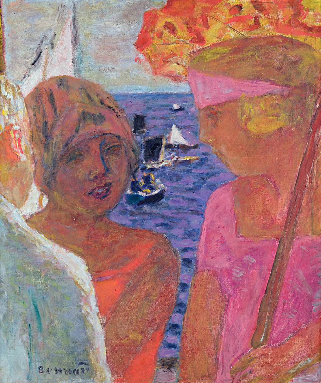 Samtalen ved Arcachon, 1926 av Pierre Bonnard